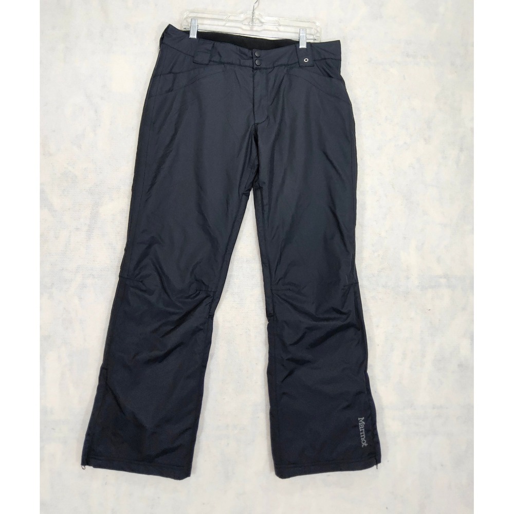 Marmot Snow Ski Pants Womens L Insulated Outdoor Winter Black Waterproof